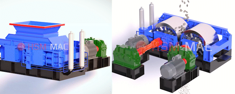 新型液壓對輥破碎機原理 新型液壓對輥破碎機原理